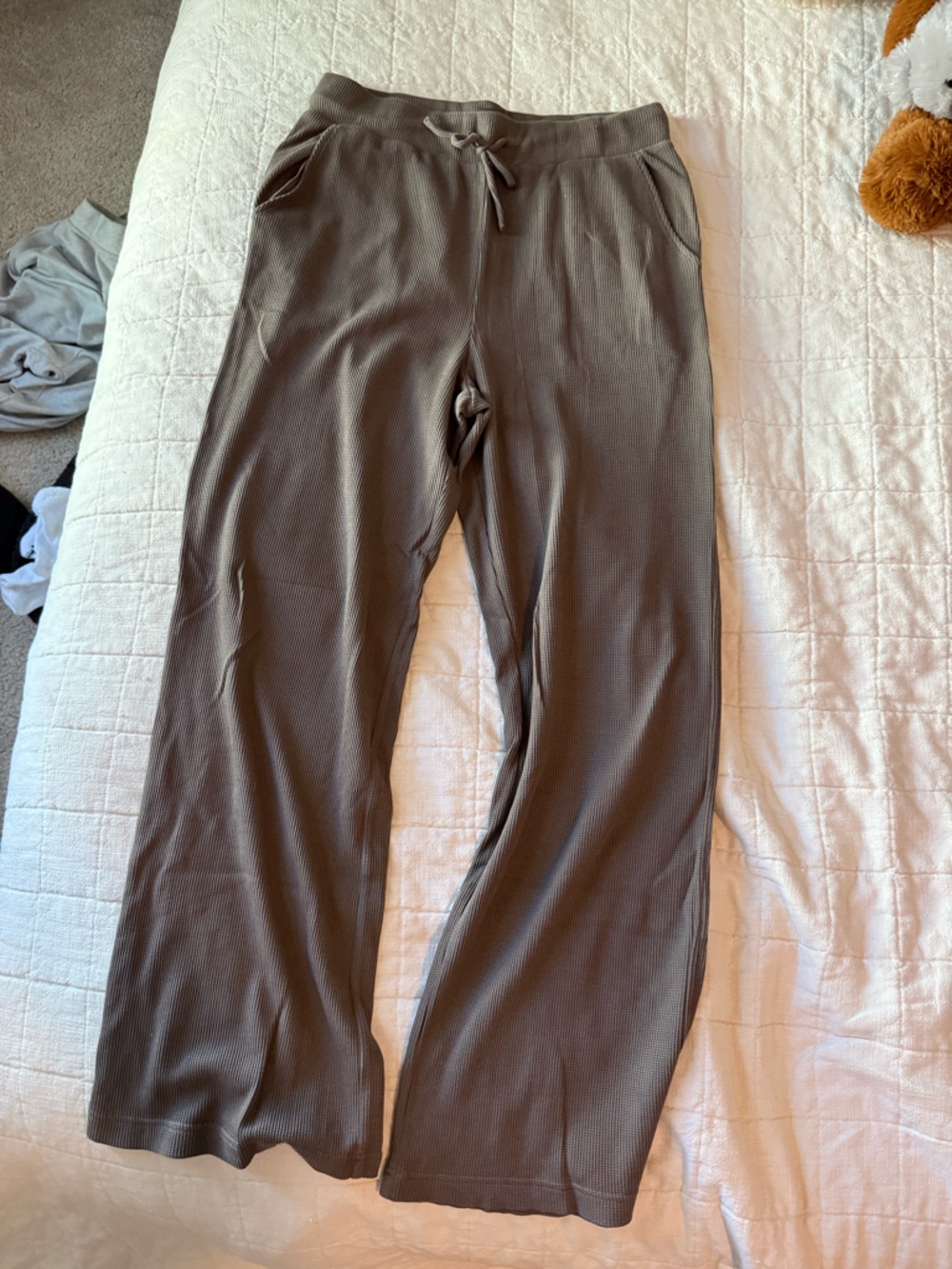 nuuds Wide-Leg ribbed pants
